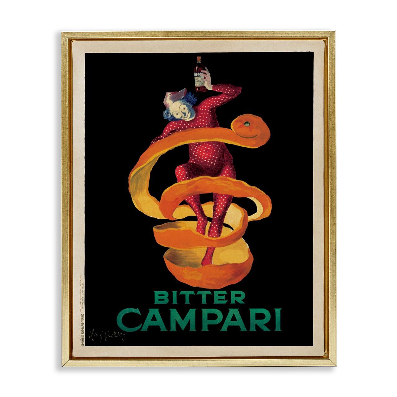 Stupell Industries Orange Peel Compari Advertisement Floating Frame By Marcello Nizzoli